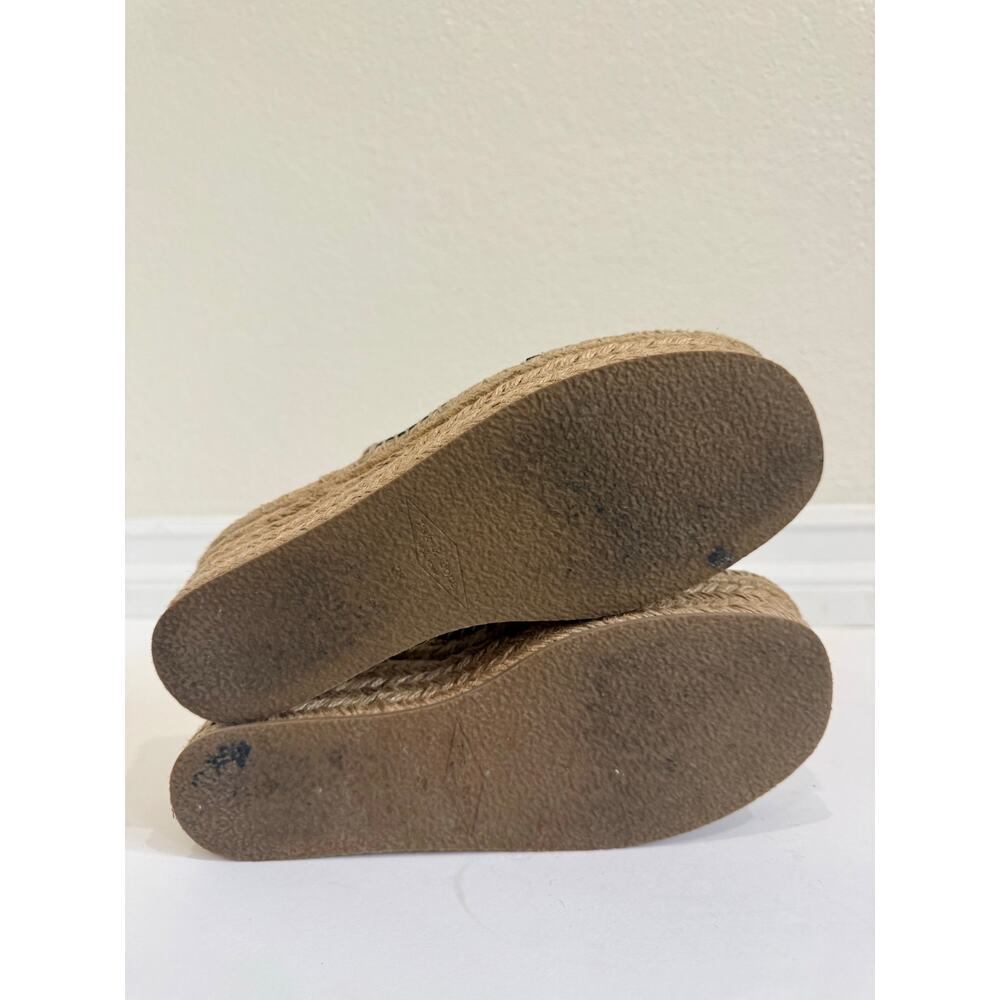 Rag & Bone Black Leather Suede Espadrille Platform Wedge Sandals Size EU 38 US 8 - Picture 7 of 12